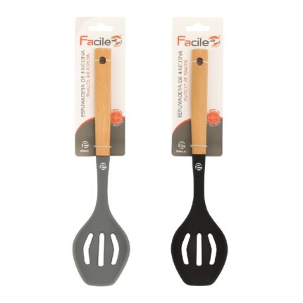 Espumadera con mango de silicona